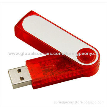 4/8/16/32/64GB Plastic Rotation Color USB Flash Disk, Convenient and Easy to Use